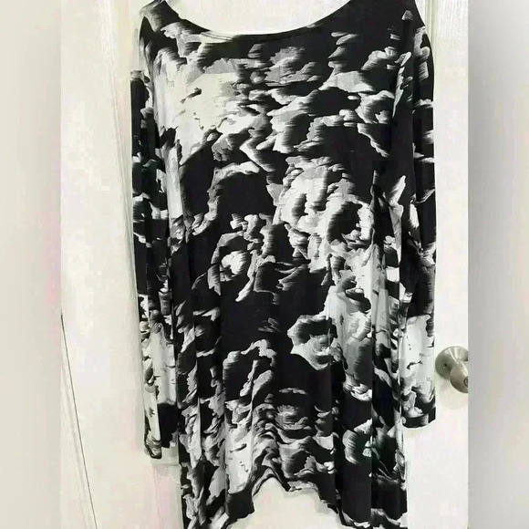 Bryn Walker Top Womens medium Galaxy Print  Tunic Dress Jersey Knit Artsy - Picture 4 of 4